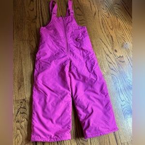 Girls all Pink Snow Bib